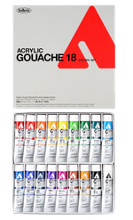 Акриловая гуашь Holbein Acrylic Gouache 20 мл набор из 18 цветов