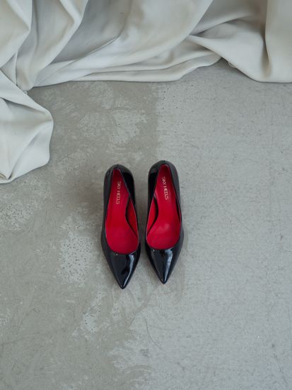 Женские туфли лодочки на шпильке - SHSS1002-010-lak-bl