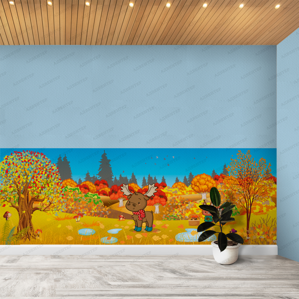 Фотообои для детского сада Осень 019
