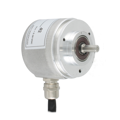 Инкрементальный программируемый энкодер INNOCONT EIP 50SO 6630V3000-R2 D=50мм, выступающий вал 6мм, сервофланец, 5…30VDC, выход TTL/HT, IP 65