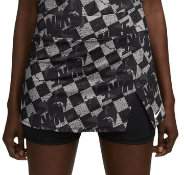 Теннисная юбка Nike Court Dri-Fit Printed Victory - black/white
