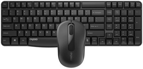 Клавиатура Rapoo X1800S + мышь черный