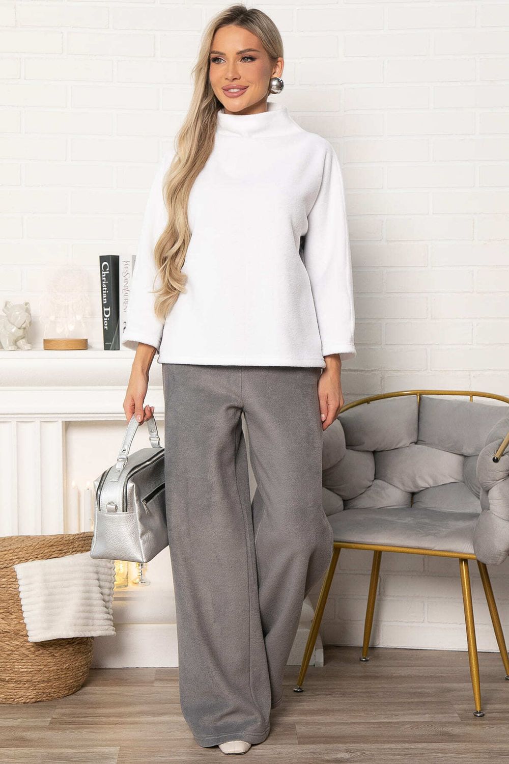 Костюм флисовый Дыхание зимы (белый) К14944-10М LT Collection