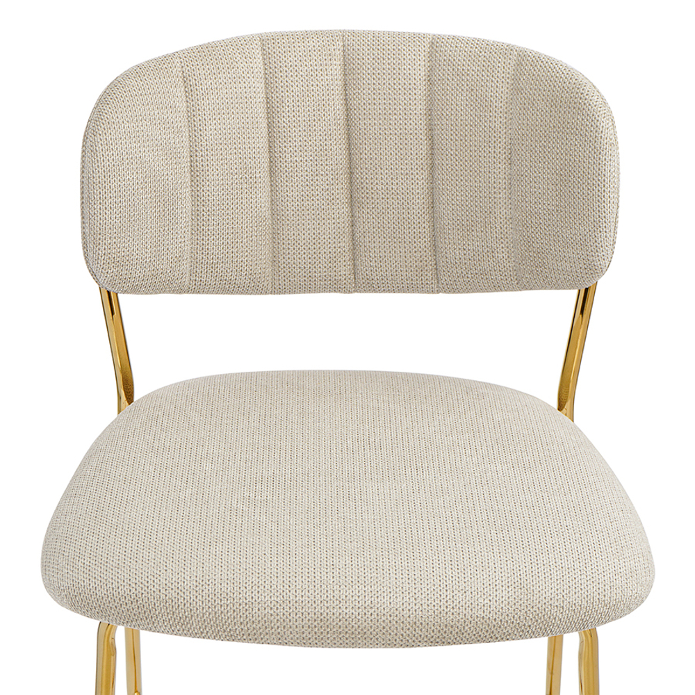 Стул барный Bergenson Bjorn Eirill, шенилл, серый