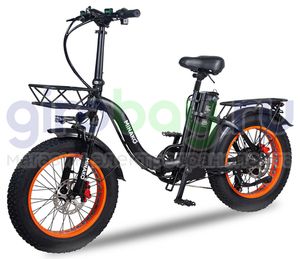 Электровелосипед Minako F11 Pro (Оранжевый обод)