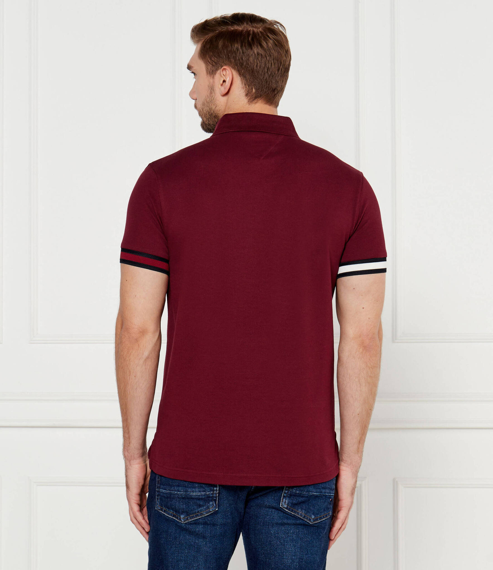 Поло flag Tommy Hilfiger - бордовый(MW0MW33156)