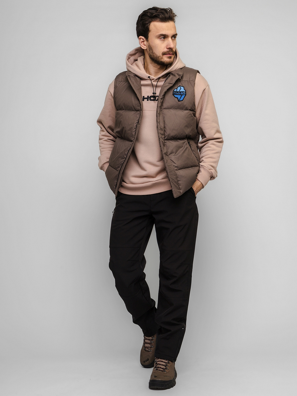 Жилет "НОХО" утеплённый, унисекс, цвет "Прибрежный туман"