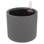 Кашпо ФАСЕТ D150мм с вставкой и с автополивом Графитовый (комплект 12 шт)