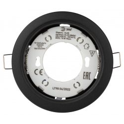 Встраиваемый светильник под лампу GX53 ЭРА KL35 SBK (к) черный матовый