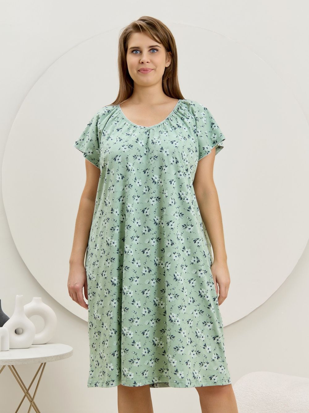 Ночная сорочка Эла Виотекс ЗЕЛЁНЫЙ