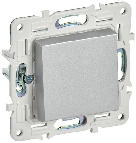 Выключатель кнопочный 1-кл. SKANDY 10А SK-V14S серебр. IEK SK-V17-0-10-K23