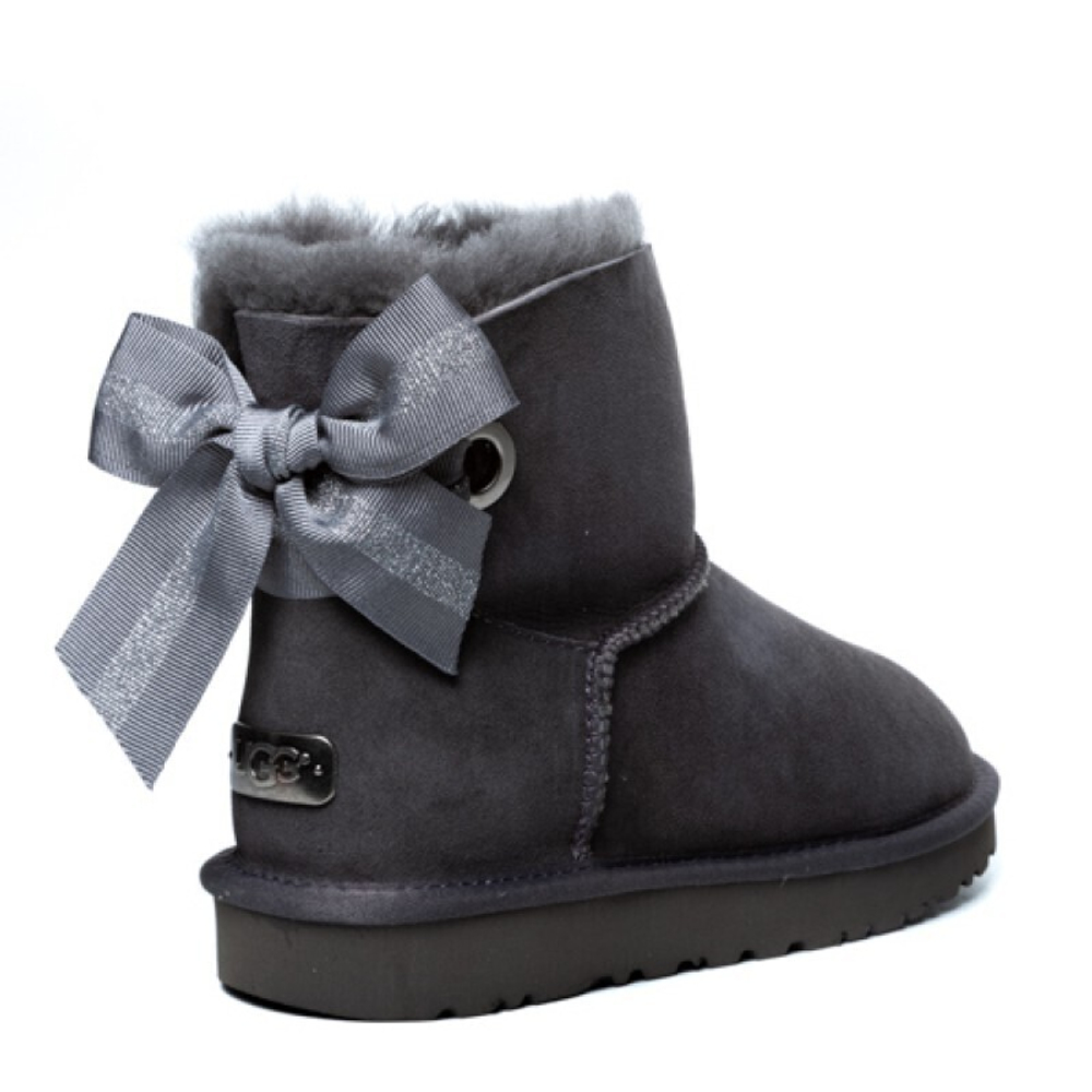 Угги Bailey Bow Mini Customizable Grey