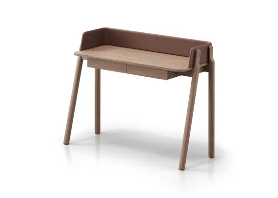 Консоль Basic 120*45 см (натуральный дуб, кирпичный экокожа)