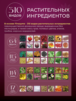 Напиток с высокой концентрацией растительных ферментов Finozyme 310, Dr.Select, 450 гр (15гр × 30 шт)