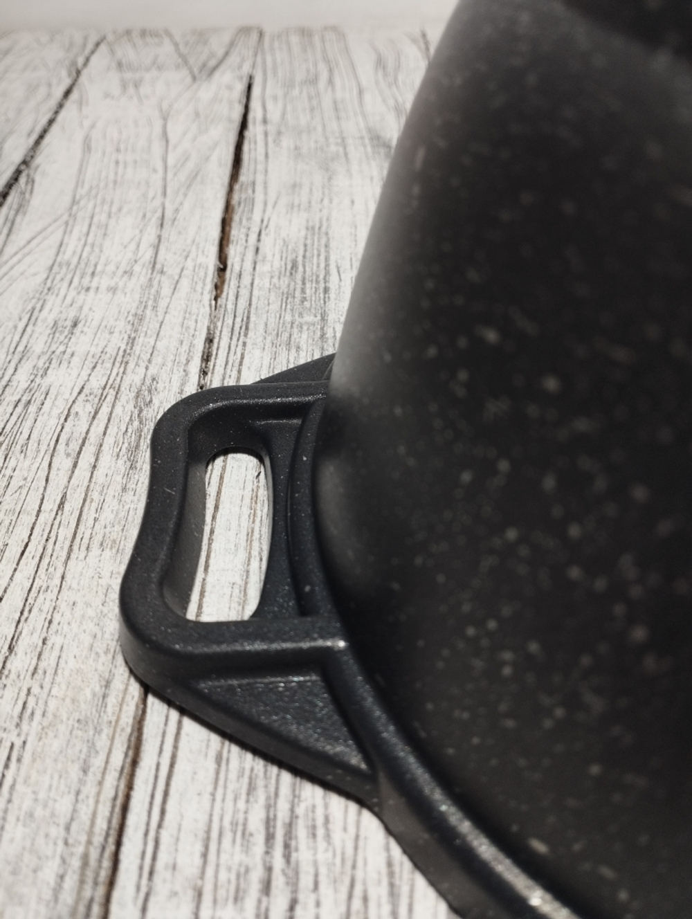 Кастрюля АП 1л стекл крышка Мрамор темный кмт12а