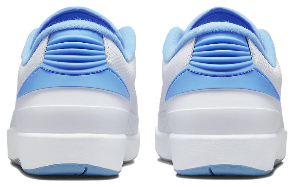 Jordan Air Jordan 2 Low "University Blue" non-slip wear-resistant low-cut retro basketball shoes North Carolina Blue