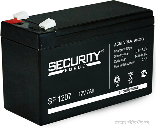 Батарея аккумуляторная Security Force SF 1207