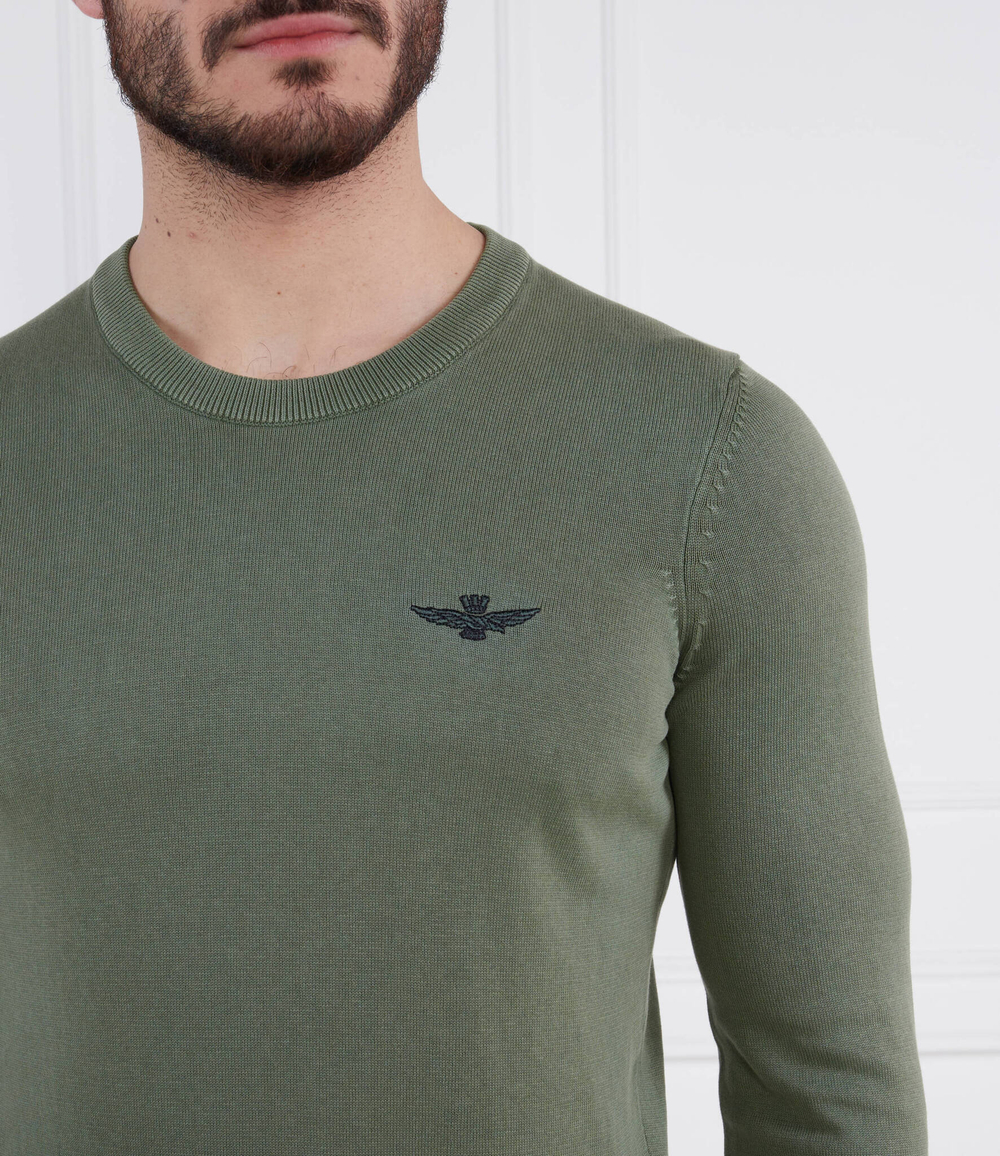Свитер Aeronautica Militare - зеленый(MA1424L494)
