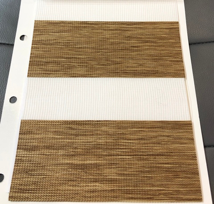 Рулонная штора День-Ночь Мини, ткань DN4112-01, цвет бамбук