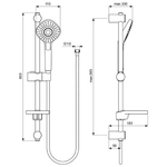 Комплект смесителей 3 в 1 Ideal standard ESLA