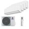 Мультисплит система на 4 комнаты Gree GWH09AVCXB-K6DNA1B/I (white) x 4 / GWHD(28)NK6OO (LCLH)
