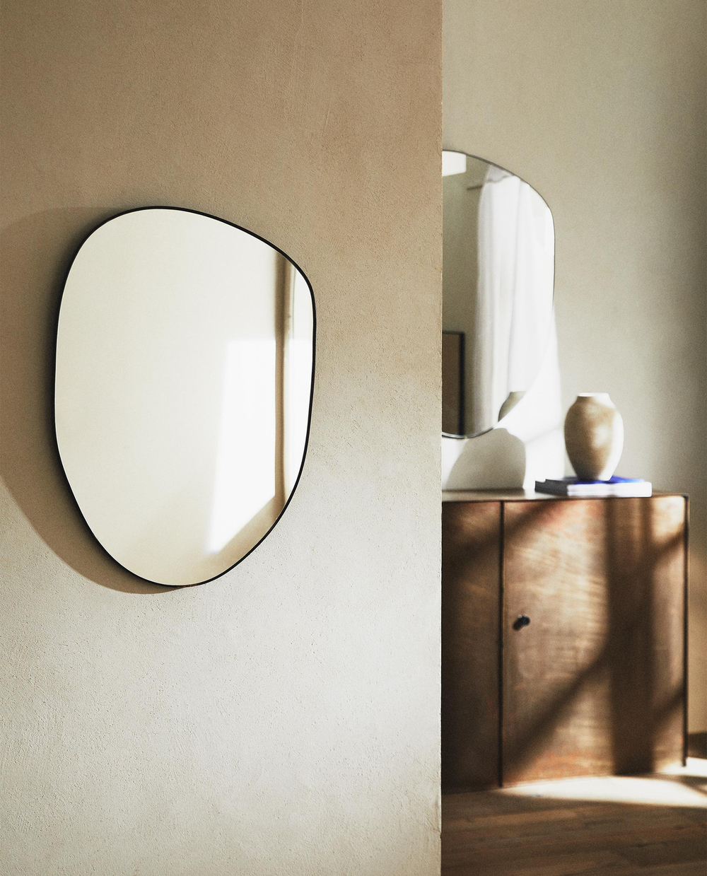 Зеркало Zara Home, 70х50х1.5 см, чёрный, 9930/106