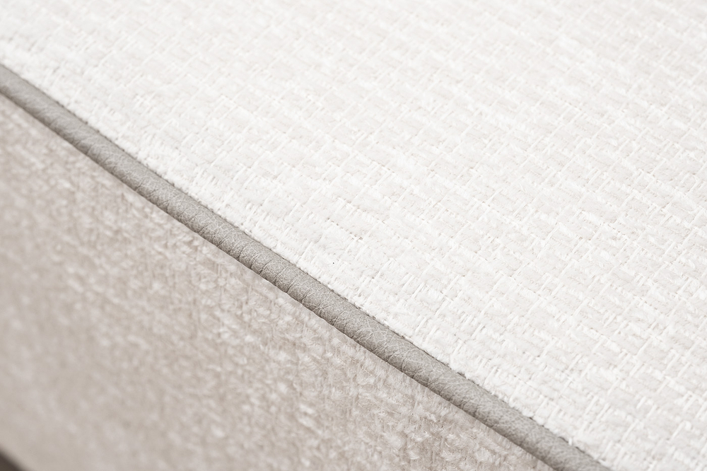 Пуф прямоугольный 40x38x60см Garda Decor Stella светло-бежевая рогожка