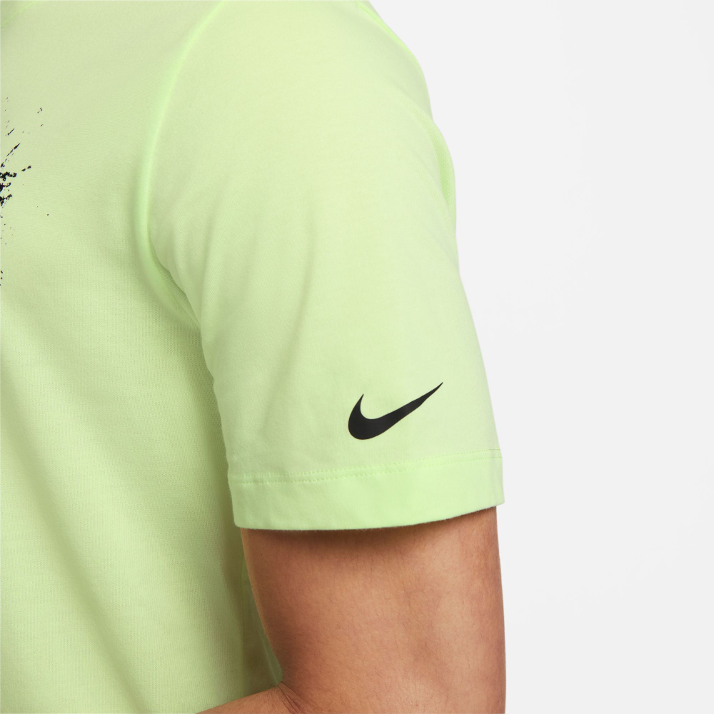 Мужское теннисное поло Nike Dri-Fit Rafa Nadal Court SU23 T-Shirt Men - Light Green, Multicoloured