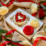 Бенто чизкейк "Сердце розы"