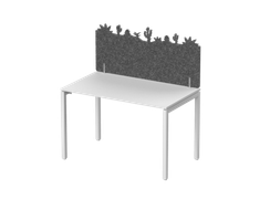 Экран фронтальный / боковой, с декором "Пустыня Чихуахуа", без фурнитуры 160х1,2х60