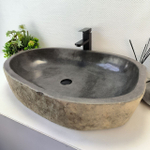 Раковина из речного камня RS-63535 (79*50*16) 0125