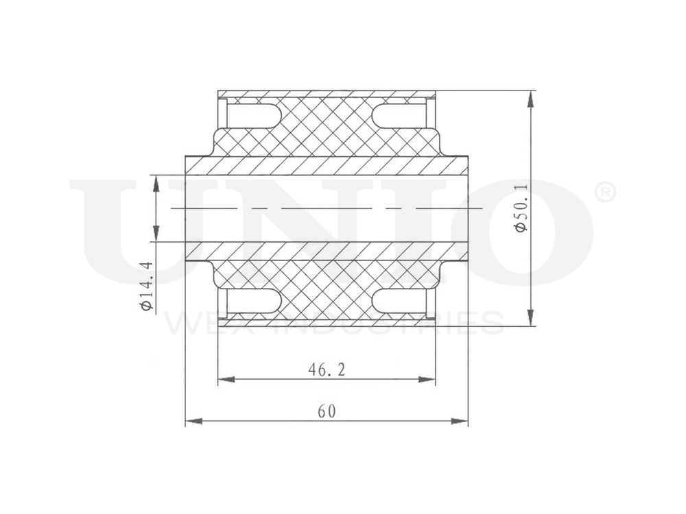 Сайлентблок задней продольной тяги UNIO RMP-20263
