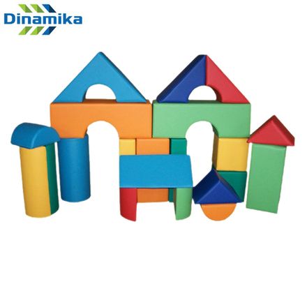 Набор мягких модулей Трансформер - №9 Городок 11 (21 элемент)