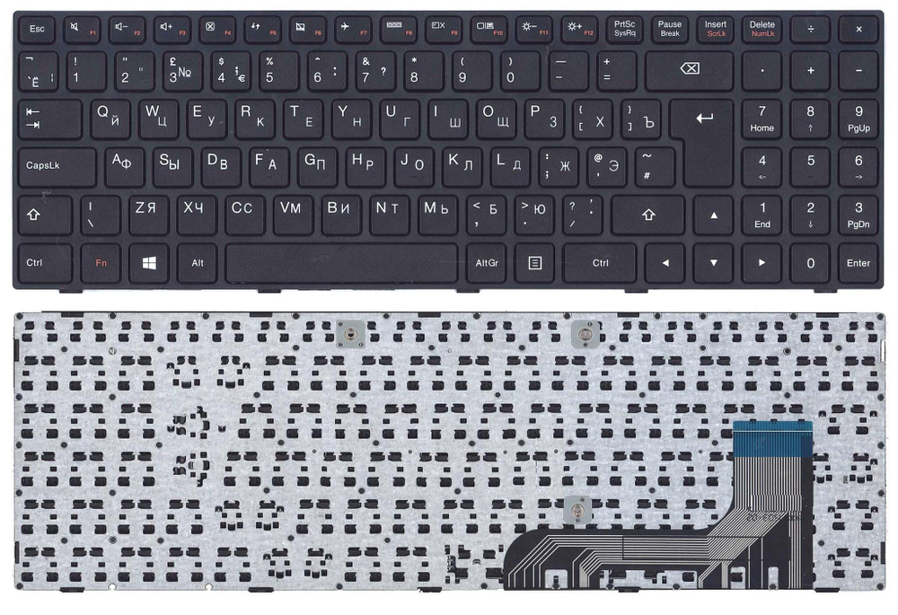 Клавиатура для ноутбука Lenovo IdeaPad 100-15IBY черная