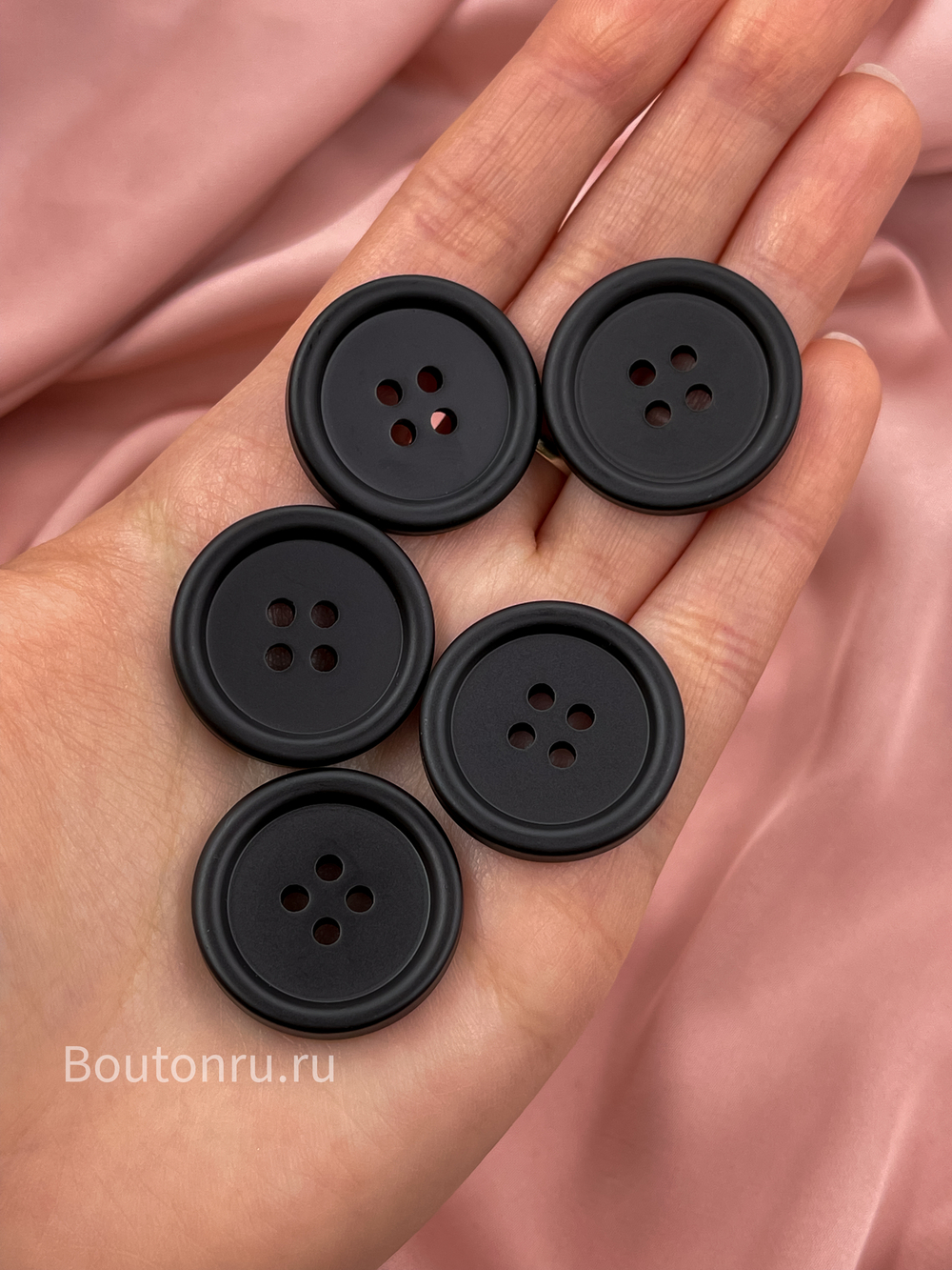 Пуговицы на прокол17 черные
