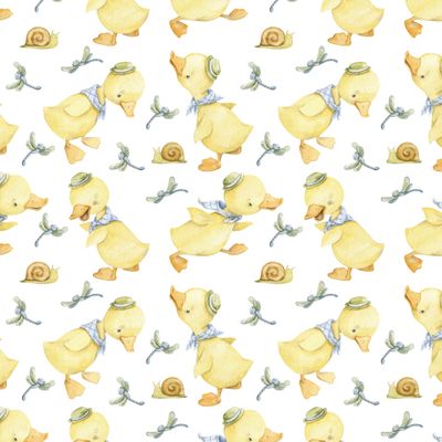 утята на белом 3