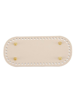 Донышко для сумки и корзинки (овал 10 *22 см, цвет светло-бежевый)/ основание для вязаных крючком сумок