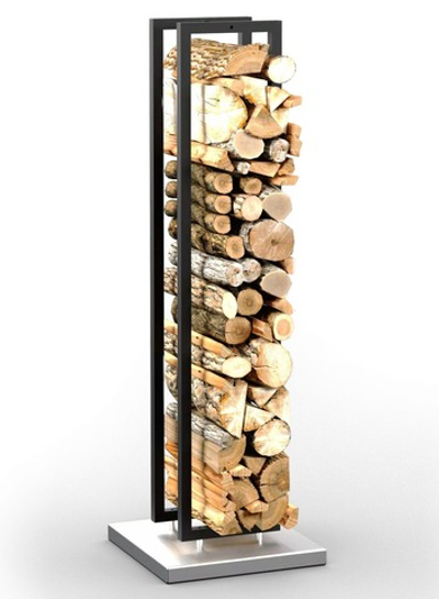 Дровник Stella малый нерж/чёрн