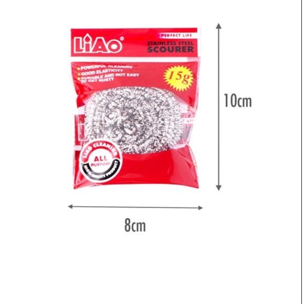 Губка металическая кухонная Liao