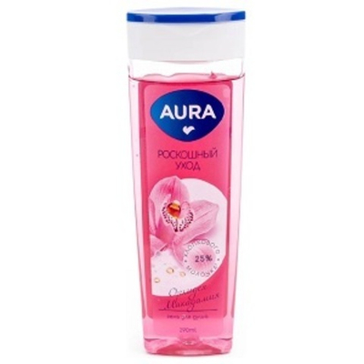 AURA гель для душа 390 мл. Орхидея Макадамия