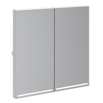 Клавиши для выключателя/переключателя двухклавишного с подсветкой, S70 (серый)