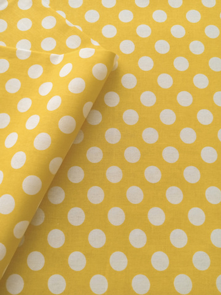 Ткань бязь плательная, рис. "Горох 18 мм", ширина 150 см, арт. 18.1