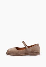 Туфли // Mary Jane Wide // Beige // Suede