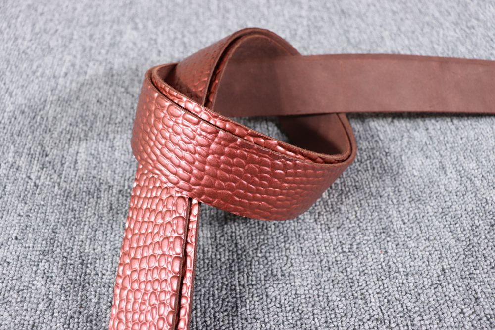 Ременная заготовка Красная медь с лицевой отделкой + плита Шаргень