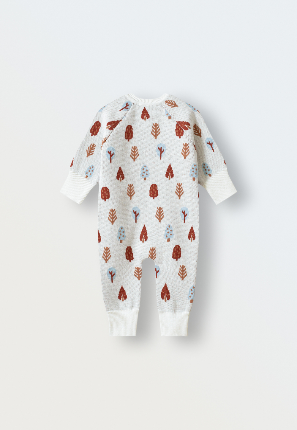 Комбинезон вязаный деревья