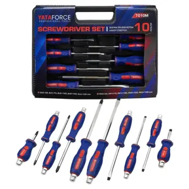 Отвертки, набор 10пр. YATAFORCE YF-7010M