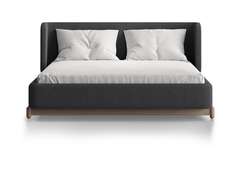 Кровать Basic спальное место 140*200 см (серый, букле)