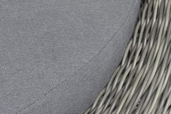 "Барселона" диван из искусственного ротанга трехместный, цвет графит