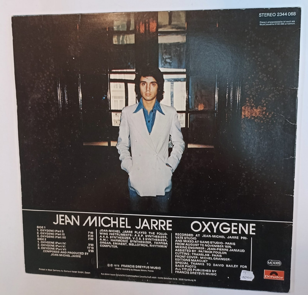 Jean Michel Jarre Oxygene (Germany 1976)