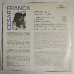 Винтажная виниловая пластинка LP Cesar Franck Symphony In D Minor (Польша 1978)